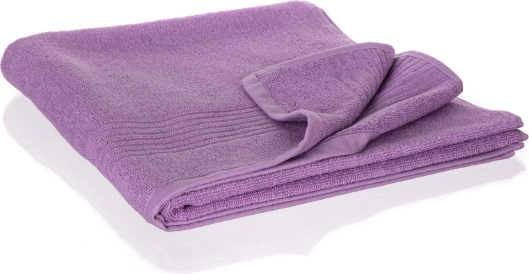 Loris bath towel 70 × 140 cm light purple cotton 480 gsm