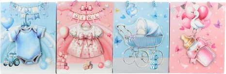 Darovna papirnata vrećica za rođenje bebe 18 × 23 × 10 cm