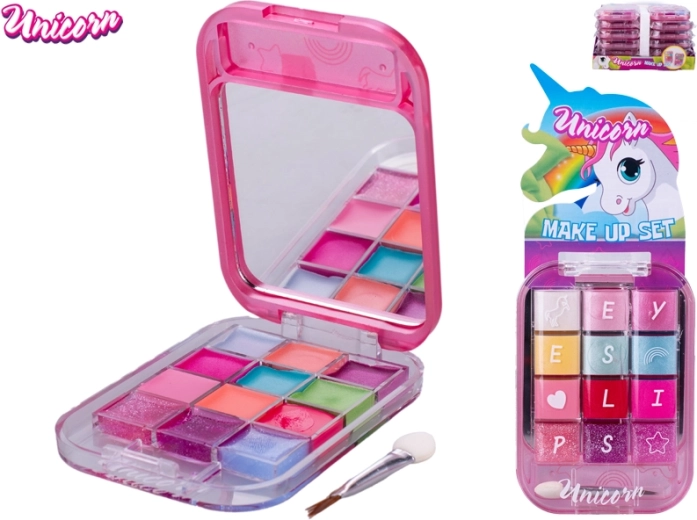 Dječja make-up paleta Unicorn – sjajila za usne i sjenila za oči