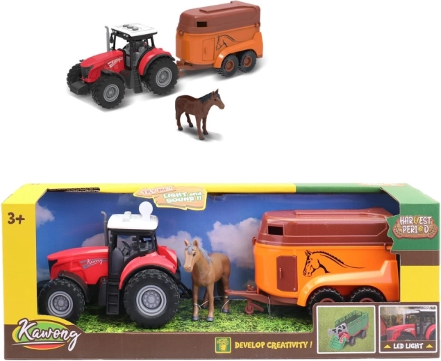 Električni traktor s prikolicom za konje, 15 cm