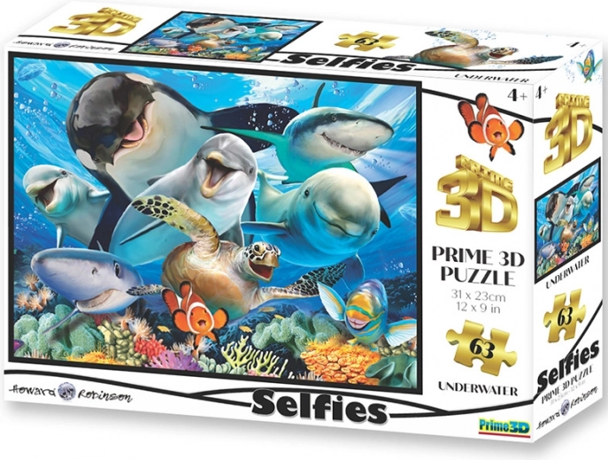 3D puzzle selfi pod vodom 100 dijelova