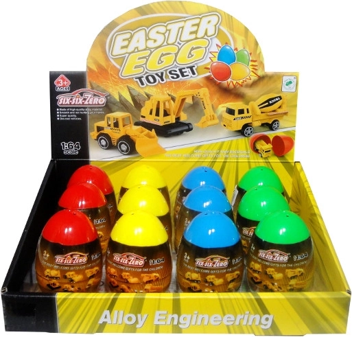 Građevinsko vozilo u plastičnom jajetu – kolekcionarska igračka