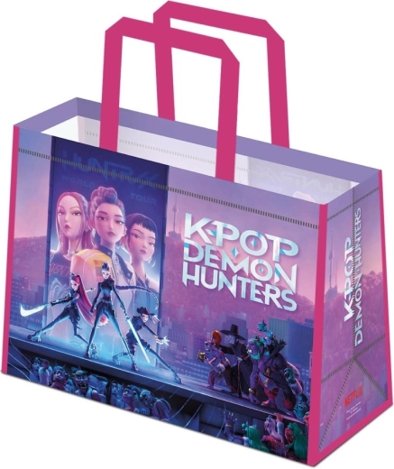 Eko torba K-pop Demon Hunters s ružičastim ručkama