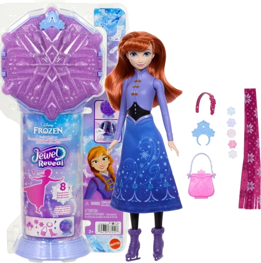 Mattel Disney Frozen lutka Anna na klizaljkama Jewel Reveal s dodacima