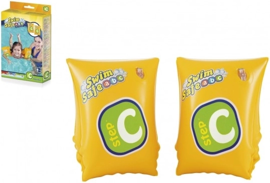 Plutači Swim Safe žuti, 2 komore, 25x15 cm u kutiji 12x19,5 cm za djecu 3–6 godina