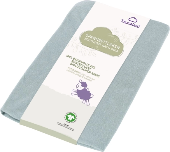 Träumeland GOTS UNI fitted sheet, mint