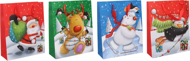 Darovna vrećica S božićna 17,5 × 23,5 × 8 cm