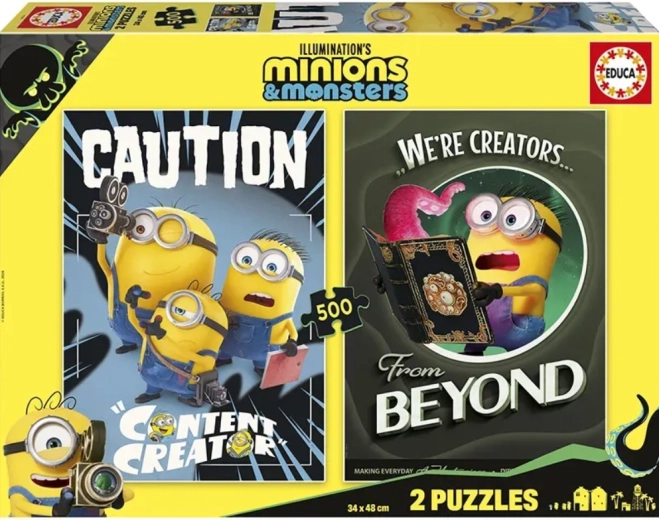 Educa puzzle Minioni i čudovišta 2x500 dijelova