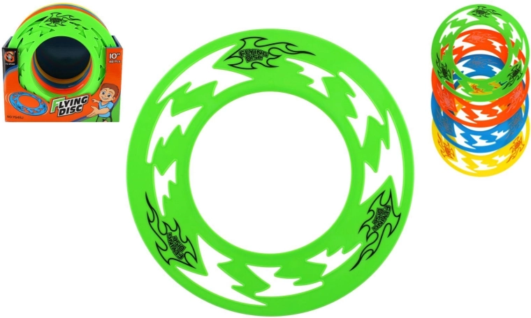 Leteći plastični prsten promjera 25 cm – lagani frisbee prsten za zabavu na otvorenom