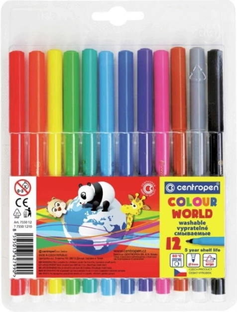 Šareni flomasteri CENTROPEN - 12 boja
