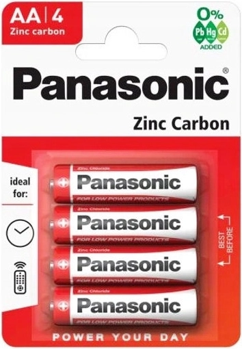 Set baterija AA PANASONIC Red R6, 1,5 V, 4 kom
