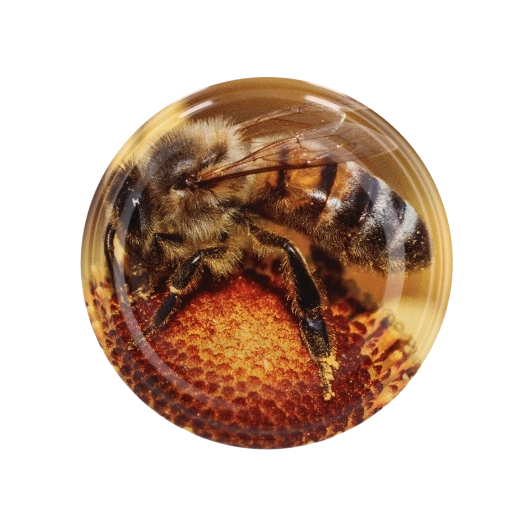 Set poklopaca 82 mm s motivom pčela i meda, 10 kom