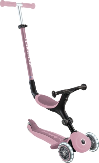 Globber GO UP active lights ecologic 3u1 dječji romobil berry