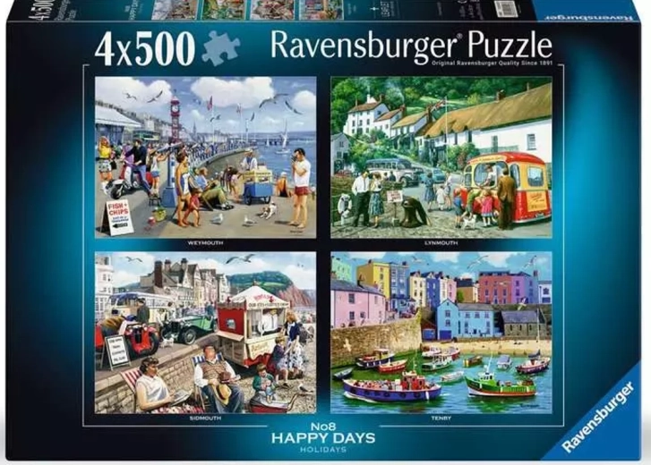 Ravensburger puzzle Happy Days: Vacation 4x500 pieces