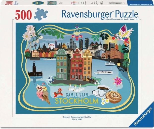 Ravensburger puzzle Stari grad Stockholm 500 dijelova