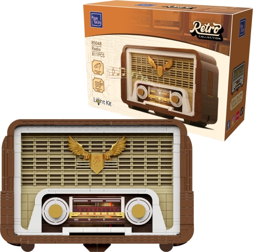 Pantasy Retro Collection retro cijevni radio – građevni komplet s LED pozadinskim osvjetljenjem