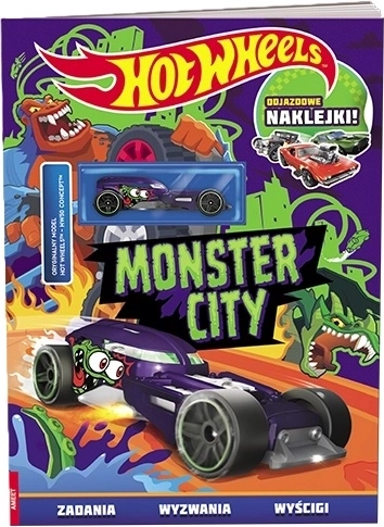 Hot Wheels Monster City – activity book with toy car