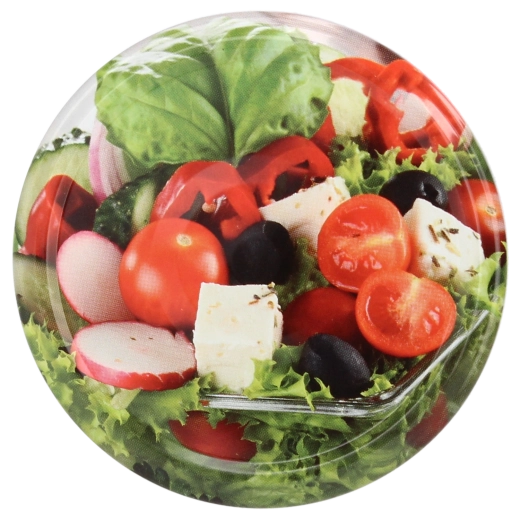 Poklopci za staklenke za zimnicu 66 mm s motivom povrća, 4 z