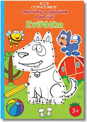 Bojanke spajalice prema brojevima CONCORDE – životinjice