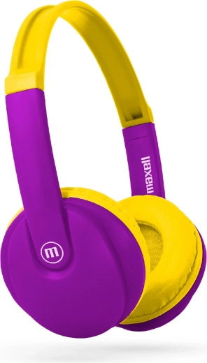 Maxell HP-BT350 dječje Bluetooth slušalice žute/ljubičaste