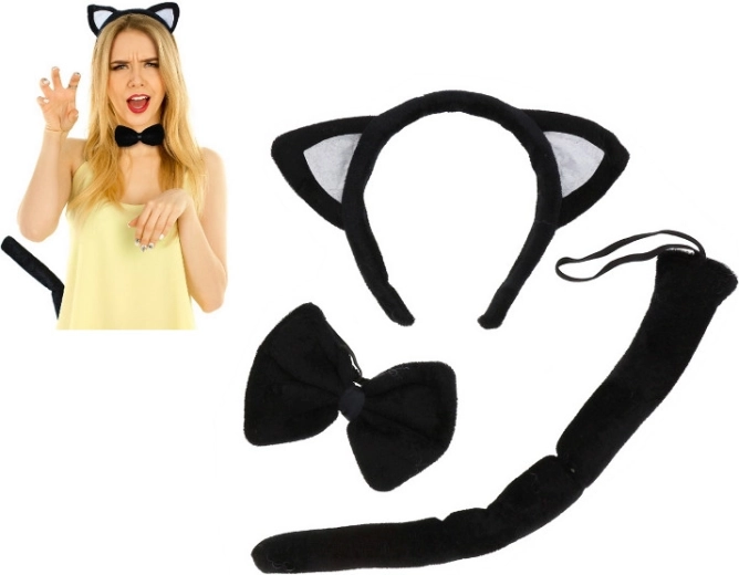 Cat Costume Set with Black Ears