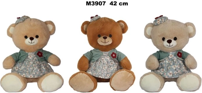 Plush teddy bear in a dress - 1 piece
