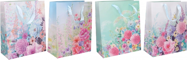 Poklon vrećica L, 40 × 30 × 12 cm – miks cjelogodišnjih motiva