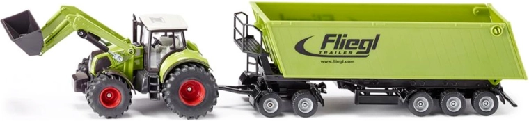 Siku Farmer traktor s prednjim utovarivačem i kipajućom prikolicom