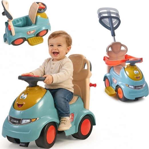 FEBER Push N'Go Casual 3-in-1 multifunctional ride-on toy