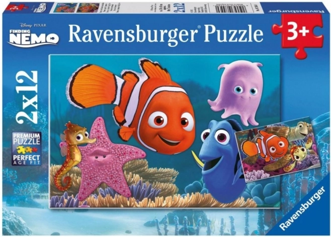 Puzzle U potrazi za Nemom 2×12 dijelova RAVENSBURGER