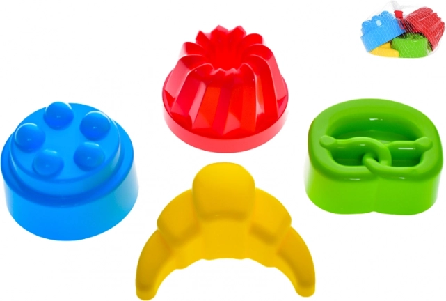 Kalupe za pijesak – bábovke 10–12 cm, set 4 kom