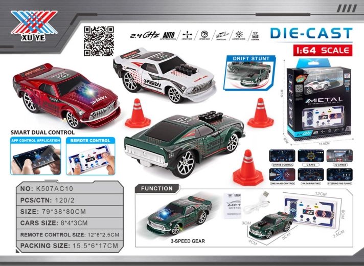 Drift RC autić 1:64 Speedy s priborom - 1 komad
