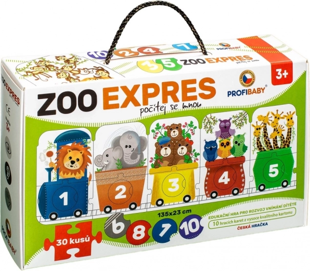 Puzzle ZOO Ekspres - Broji sa Mnom 30 Djelova