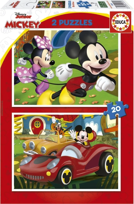 Puzzle MICKEY MOUSE – zabavni park 2×20 dijelova EDUCA