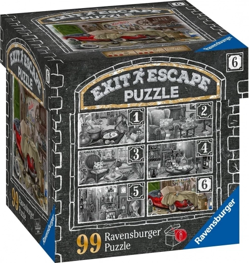 Ravensburger escape igra EXIT puzzle Ukleta rezidencija: U garaži 99 dijelova