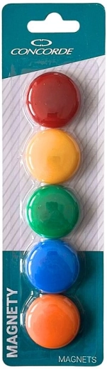 Obojeni magneti CONCORDE 35 mm, 5 kom