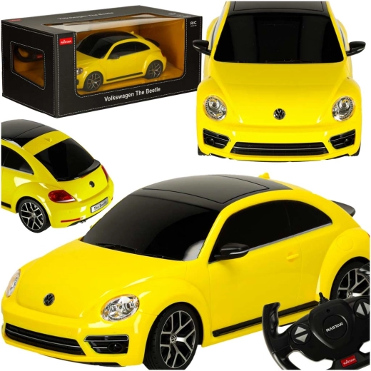Daljinski upravljani automobil Rastar Volkswagen Beetle 1:14, žuti