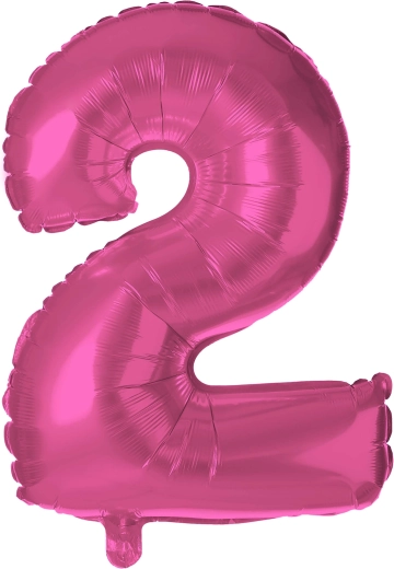 Folični balon broj 2 ružičasti 30 cm TORO