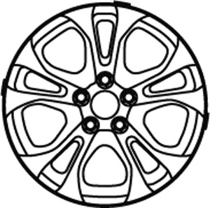 Wheel cap for children’s ride-on vehicle Volvo C30 (2 pcs) JAMARA