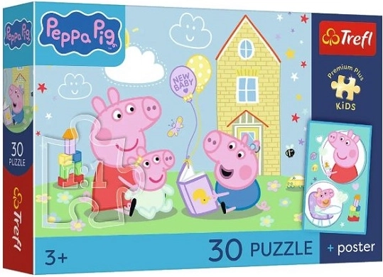 Dječja slagalica Premium Plus Kids Prasica Peppa – Peppa ima plan (30 dijelova)