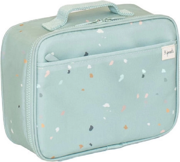3 Sprouts torba za užinu od recikliranog PET-a terrazzo zelena