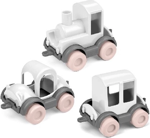 Wader Kids Cars Trio ružičasta šećerna vuna – set od 3 autića