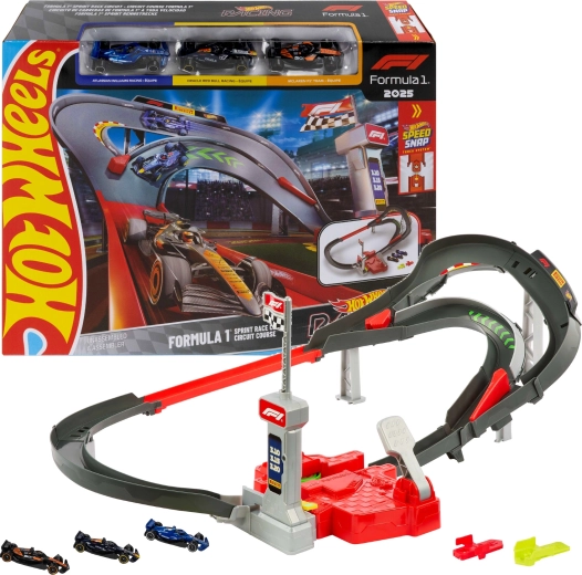 Hot Wheels HW Racing trkaća staza Formula 1 sprint + 3 formule
