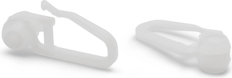 Curtain clip with slider for curtain track - 1 piece