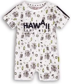 Dječji kratkorukavni overal HAWAII White-Navy