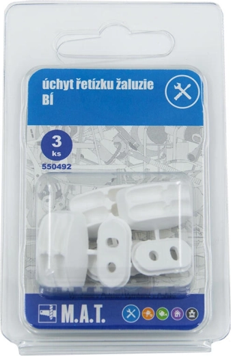 Držač lančića za rolete – bijeli, set 3 kom