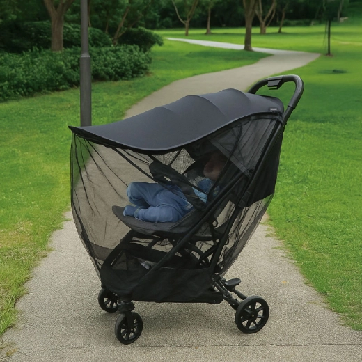 Chipolino univerzalna mrežica protiv komaraca 2u1 za kolica black