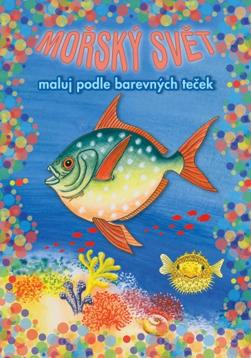Bojanka A5 Morski svijet Obojaj prema obojenim točkicama