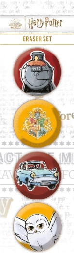 Harry Potter eraser set – 4 pcs