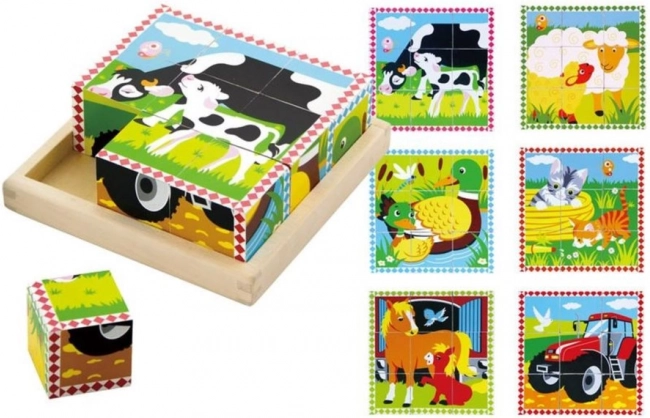 Babu slikovne kocke životinje na farmi – 9 kocaka